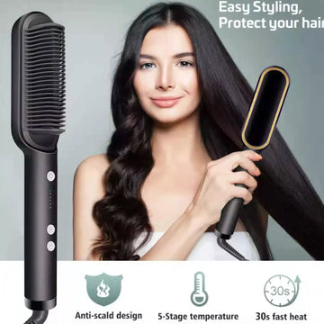 Hair Straightener – Keratin Ceramic & Scalp Massager | Calm & Curl - Velora online store 