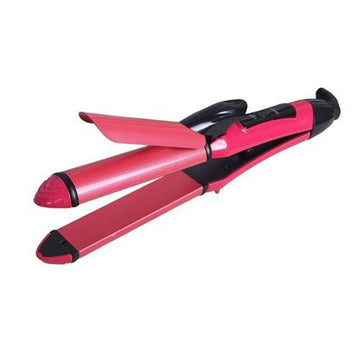 2-in-1 Hair Straightener & Curler – Ceramic Plates | Calm & Curl - Velora online store 