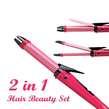 2-in-1 Hair Straightener & Curler – Ceramic Plates | Calm & Curl - Velora online store 