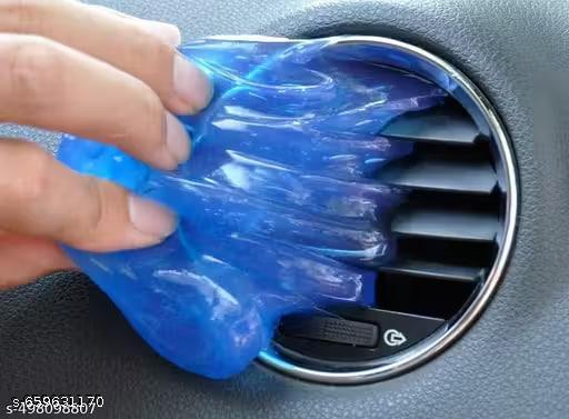 Super Cleaning Gel Cleaner For CarAC Vent interior Dust Cleaner for Keybord, Computer, Laptop, Home Office Window Grill &Electronics Cleaninig Gel (Blue) (Pack of 2) - Velora online store 