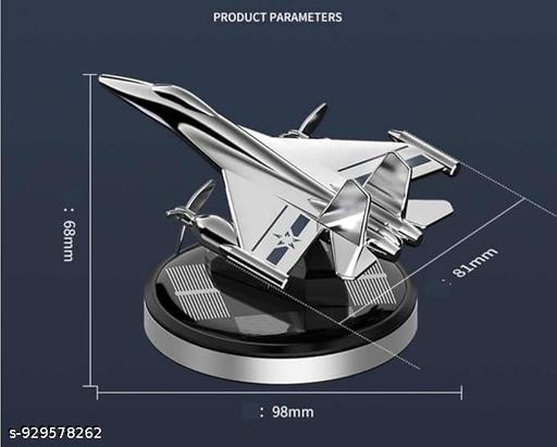 Solar Powered Jet Air PERFUME  for Car Interior Dashboard, Accessories,  Diffuser (Silver), Oil, Pack of 1 - Velora online store 