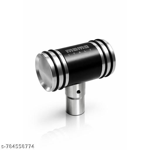 Racing Style Gear Knob – Universal Manual Car Shifter (Black & Silver Finish) - Velora online store 