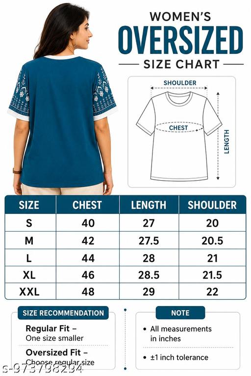 Women Printed Oversized T Shirt | Casual Round Neck Half Sleeve Graphic Printed Tee | Loose Fit Trendy Summer T-Shirt for Women & Girls - Velora online store 