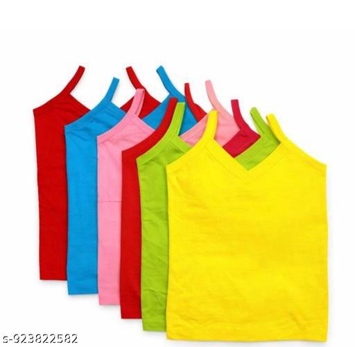 Pack of 6 Best Collection with the Girls Cotton Camisole, Best Quality Innerwears, featuring delicate lace trim. Perfect for stylish layering and breathable, all-day comffort - Velora online store 