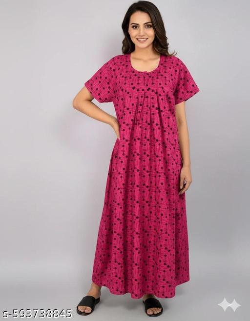 COMBO OF WOMEN Premium quality COTTON ZIPPER NIGHTY ​(MAXI) - Velora online store 