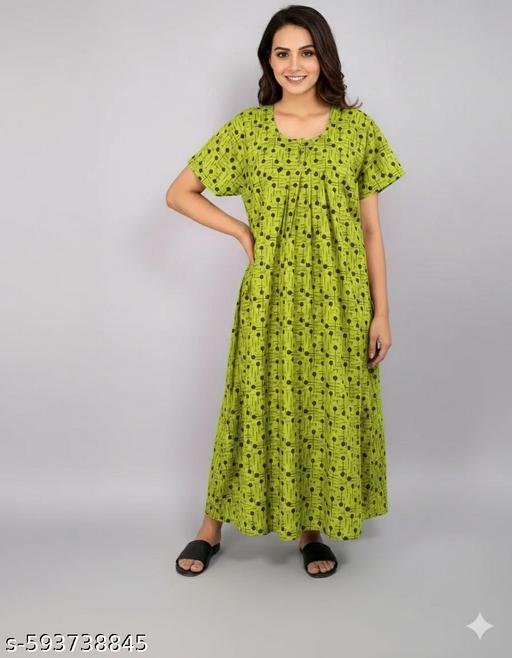 COMBO OF WOMEN Premium quality COTTON ZIPPER NIGHTY ​(MAXI) - Velora online store 