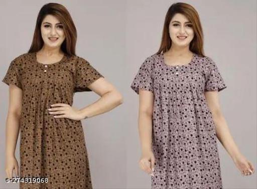 cotton nighty women  - Velora online store 