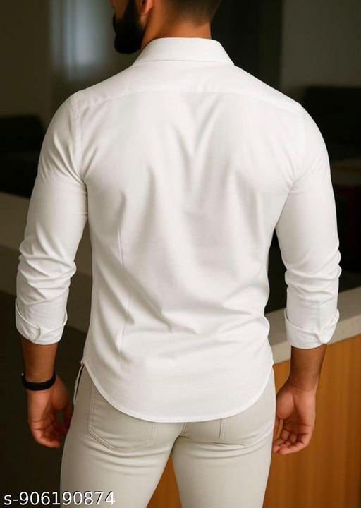 Men's Everyday Solid Slim Fit Full Sleeve Formal Shirt - Velora online store 
