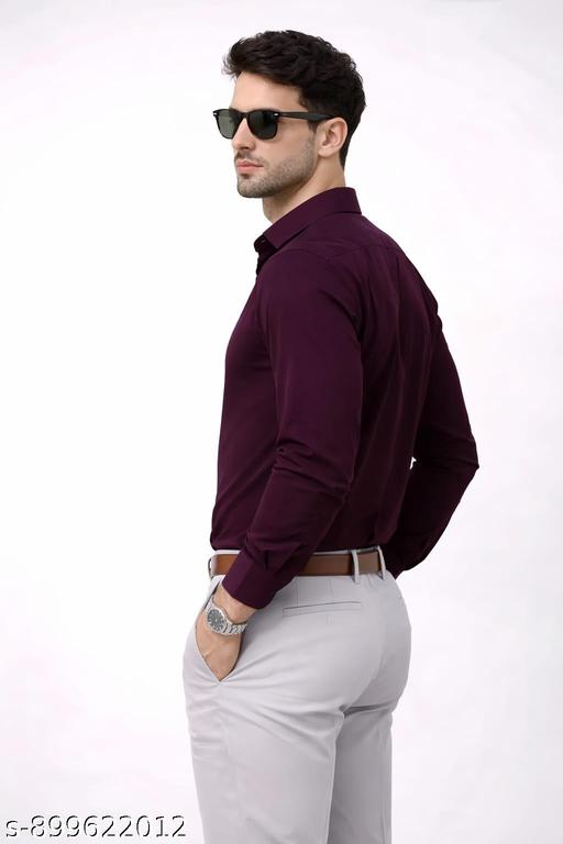 Premium Cotton Plain Shirt for Men | Casual & Formal Wear| Men’s Premium Quality Plain Shirt | Comfortable & Stylish - Velora online store 