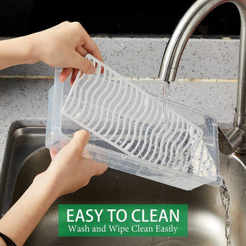 Freezer Storage Containers – 6-Pack 1500ML with Drain Plate | Organivo - Velora online store 