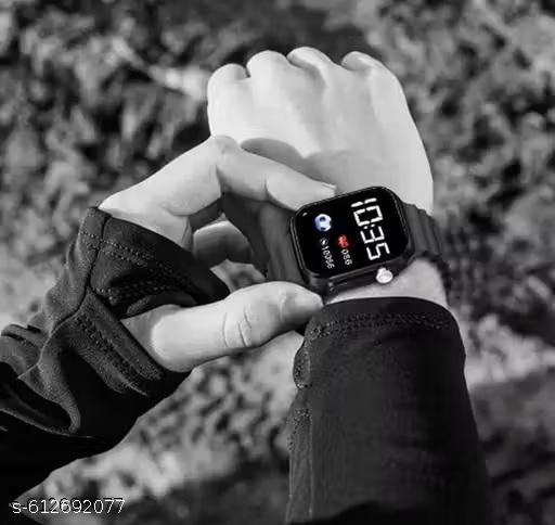 Trending Black Dial Ultra LED Dig,Trending Black Dial LED Digital Watch for Boys & Girls | Square Sports Watch for Kids | Durable Kids LED Band WatchFor Boy & Girls Square Ultra Watch Sports Watch LED Band for Kids, Boys and Girls - Velora online store 