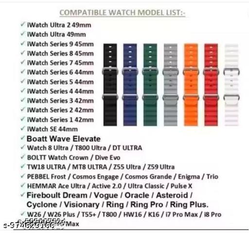 smartwatch 7in 1 Multi-Strapp watch Gift Edition Combo Pack with 7 Designer Straps a1 watch (Multicolor Strap, Free Size) - Velora online store 