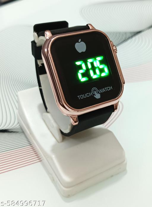 Premium Unisex Digital Touch Watch for Kids - Soft Comfortable Silicone Band, Bright LED Display with Date & Time, Fashionable Square Dial Watch for Boys and Girls, Ideal Birthday Gift for Students - Velora online store 