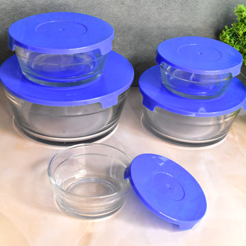 Glass Bowl Set – 5-Piece Modern Storage | Organivo - Velora online store 
