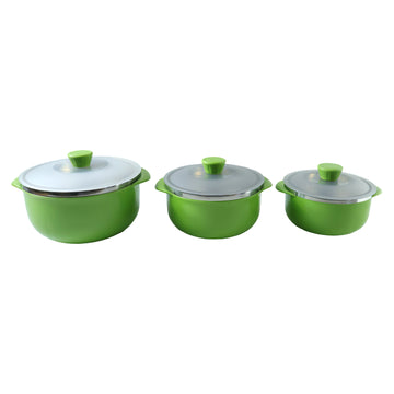 Multipurpose Kitchen Serving Bowl Set – Durable & Stackable 3-Piece - Velora online store 