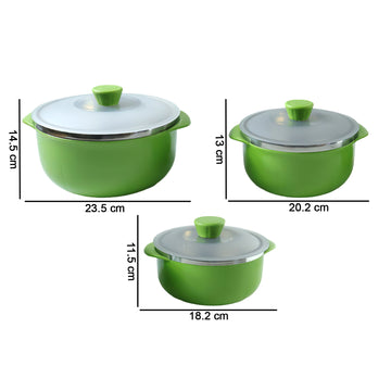 Multipurpose Kitchen Serving Bowl Set – Durable & Stackable 3-Piece - Velora online store 