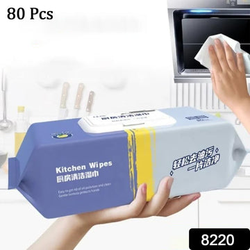 Kitchen Cleaning Wipes – Grease & Glass Removal (80 Pcs) | Velvet Wipe - Velora online store 