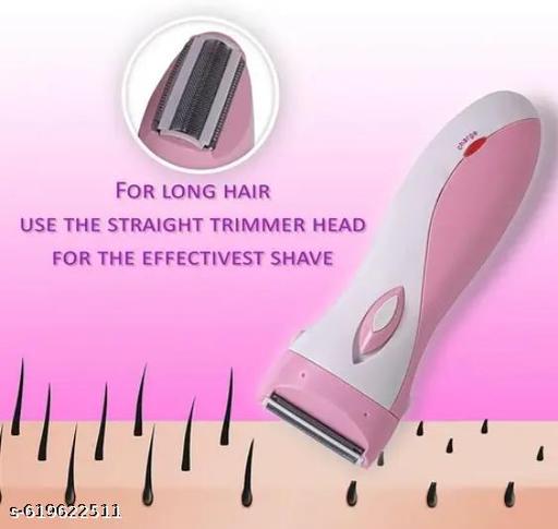 Bikini Trimmer for Legs Underarms and Bikini Line Painless Lady Hair Removal with Comb Attachment (White) - Velora online store 