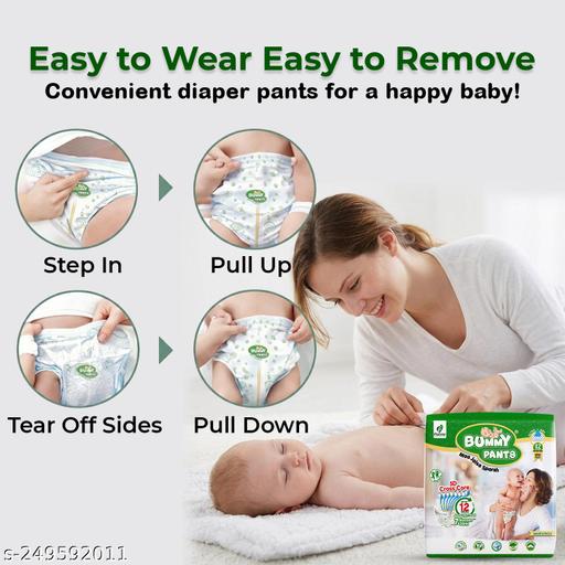 Super Soft Baby Diaper Pants with 3x Fast Absorption | Up-to 12 Hr Leakage Protection - Size (M) | Pack of 1 | 50 Pieces - Velora online store 