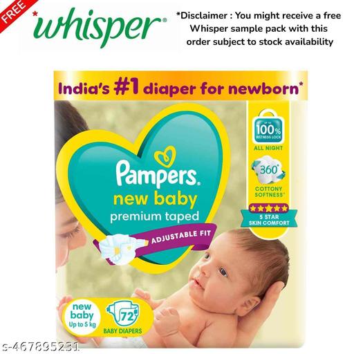 PampersNew born  72pcs Taped Diapers - Velora online store 