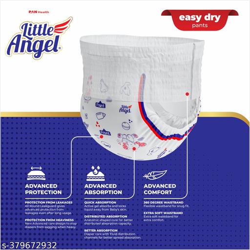 Easy Dry Diaper Pants with 12 hrs absorption Medium (M) Size 72 Count, 7-12 Kgs - M (72 Pieces) - Velora online store 