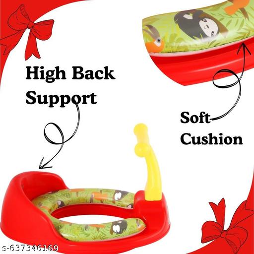 Nabhya 1234 Soft Kids Toilet Trainer Baby Potty Seat With Handle And Back Support Toilet Seat For Girls & Boys - Velora online store 