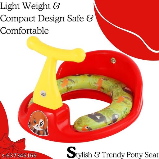 Nabhya 1234 Soft Kids Toilet Trainer Baby Potty Seat With Handle And Back Support Toilet Seat For Girls & Boys - Velora online store 