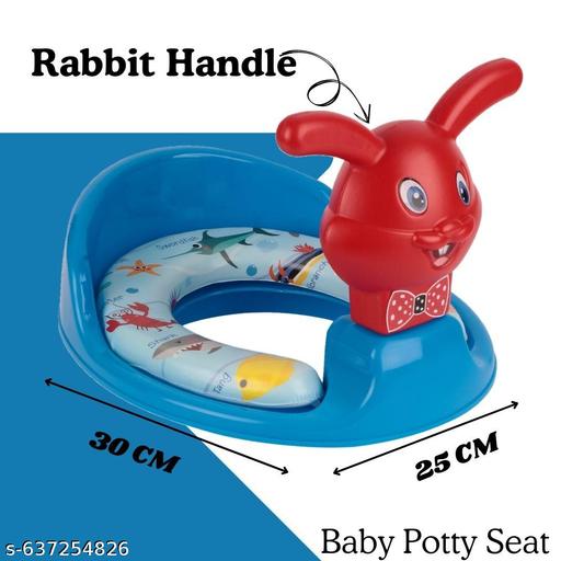 Nabhya Kids Toilet Trainer Baby Potty Seat With Rabbit Handle And Back Support Toilet Seat For Girls & Boys - Velora online store 