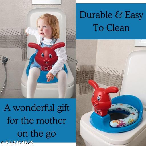 Nabhya Kids Toilet Trainer Baby Potty Seat With Rabbit Handle And Back Support Toilet Seat For Girls & Boys - Velora online store 