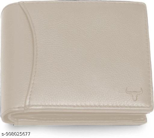 RFID Protected Beige Men's Genuine Leather Wallet | Stylish Bi-Fold Purse For Men | Trendy Wallets branded Combo Gift Box - Velora online store 