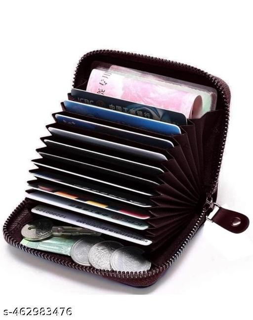 Unique Pocket Sized Stitched PU Leather Credit Debit Business Card Holder Wallet for Men & Women22 - Velora online store 