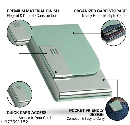 Debelt Business Leather Steel Cardholder Trendy Cardholder for Debit and credit cards - Velora online store 