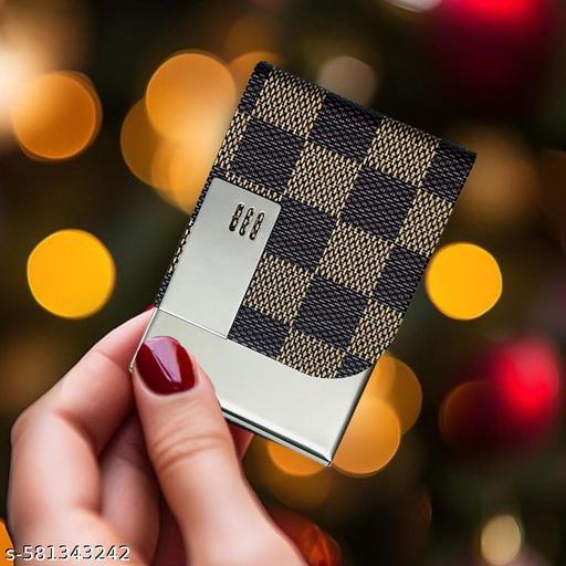 Professional Business Stainless Steel Card Holder For Business Visiting Card Holder/Credit/Debit Card Holders For Men & Women (Pack of 1) - Velora online store 