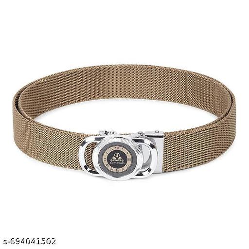 Men’s Premium Canvas Belt Combo with Golden Designer Buckle (Pack of 2) - Velora online store 