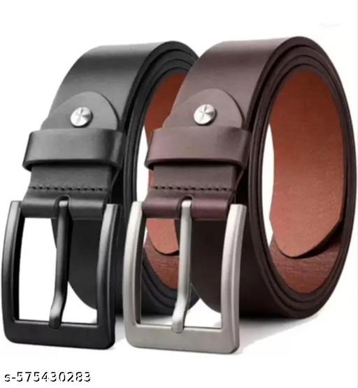 Brown and black belt combo - Velora online store 