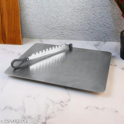 Stainless Steel Multifunctional Cut & Chop Vegetable Slicer Tool – Adjustable Cutting Guide With Ergonomic Handle For Uniform Slicing Of Carrots, Cucumbers, Beans & Vegetables (Pack Of 1) - Velora online store 