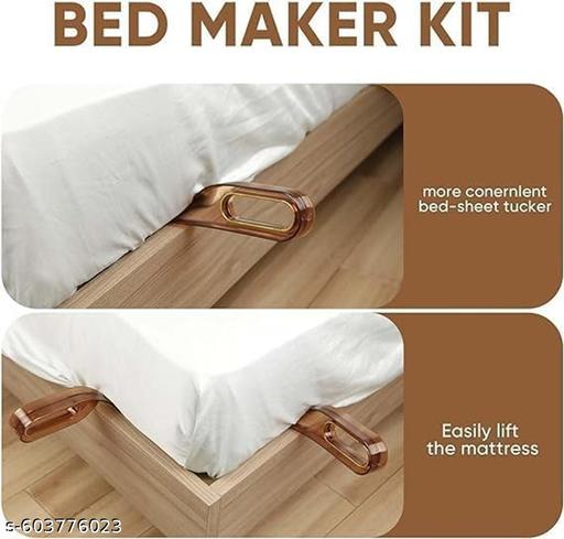 Plastic Unbreakable Multipurpose 2 In 1 Use Bed Sheet Tucker / Bedsheet Tucker Tool & Mattress Lifter and Tucker  for Easy Sheet Tucking  Set Of 2 PIC  - Velora online store 