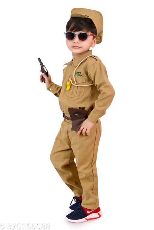 Kids Police Uniform Costume Set for Boys – Fancy Dress Role Play Outfit - Velora online store 