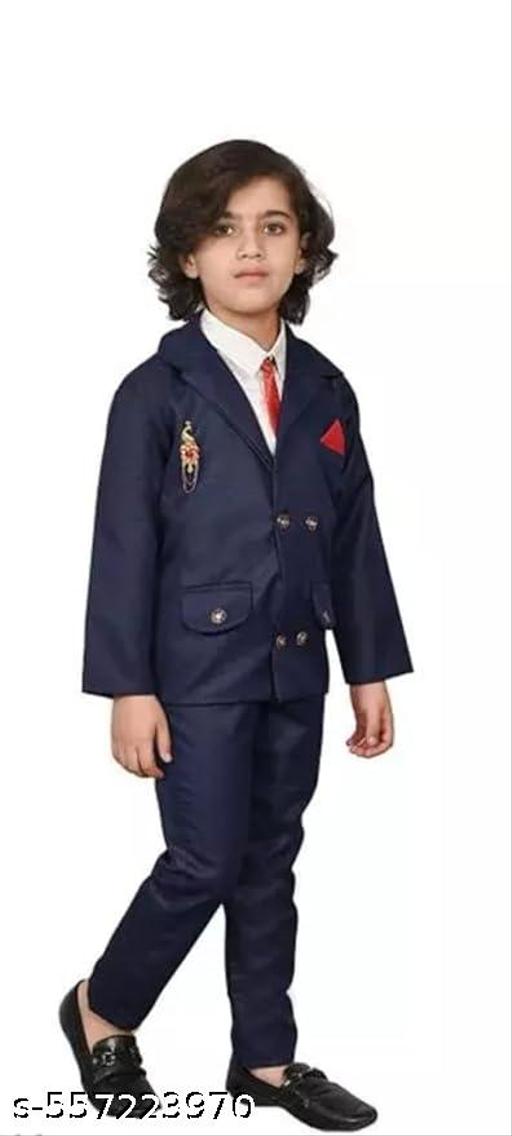 Boys Festive & Party, Wedding, Formal Blazer, Shirt and Trouser Set - Velora online store 