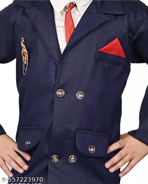 Boys Festive & Party, Wedding, Formal Blazer, Shirt and Trouser Set - Velora online store 