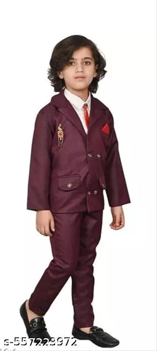 Boys Festive & Party, Wedding, Formal Blazer, Shirt and Trouser Set - Velora online store 