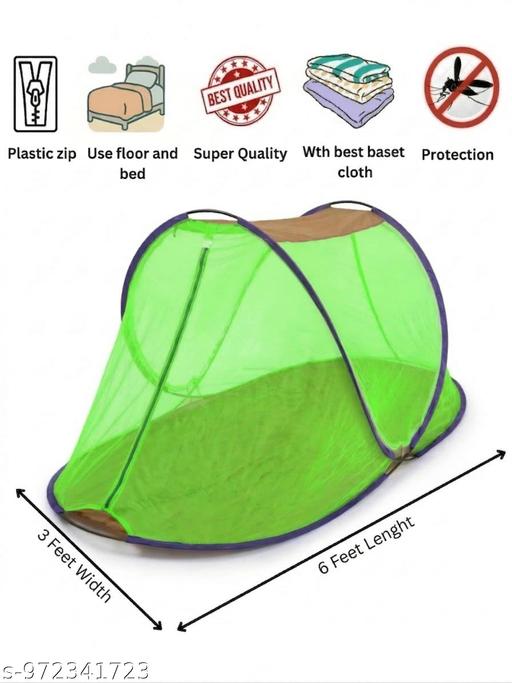 Multi Color Single Bed Mosquito Net for Single Bed Folding Machardani Travel Mosquitonet Foldable Mosquito Net SingleBed Mosquito Net for roof - Velora online store 