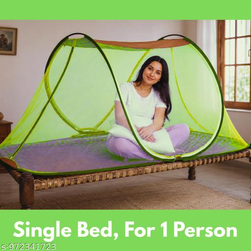 Multi Color Single Bed Mosquito Net for Single Bed Folding Machardani Travel Mosquitonet Foldable Mosquito Net SingleBed Mosquito Net for roof - Velora online store 