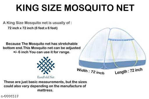 Double Bed ( 6 feet X 6 feet ) Polyester Foldable Mosquito Net - Velora online store 