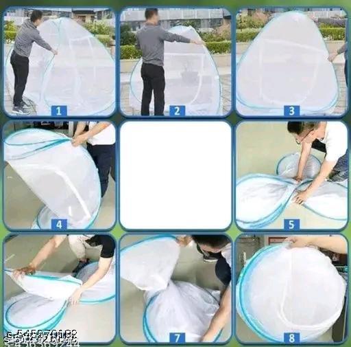 Foldable mosquito net, pop-up mosquito net, mosquito net for bed, portable mosquito net, mosquito net with zipper, travel mosquito net, washable mosquito net, insect protection net, kids mosquito net, single bed mosquito net, lightweight mosquito net, chemical-free mosquito net - Velora online store 
