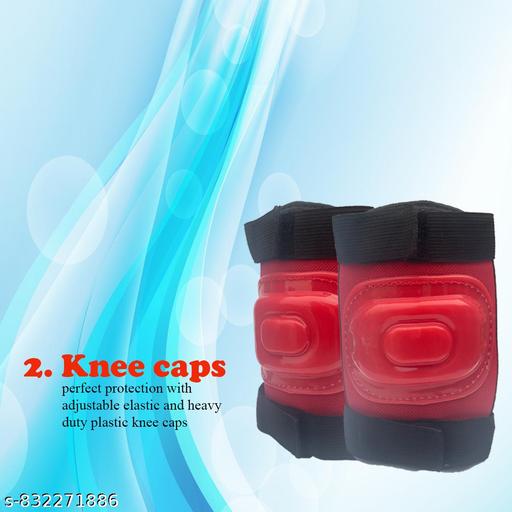 Protective Gear Skating Guard Kit for Skating, Cycling, Running for Kids,Boys,Girls (Red) - Velora online store 