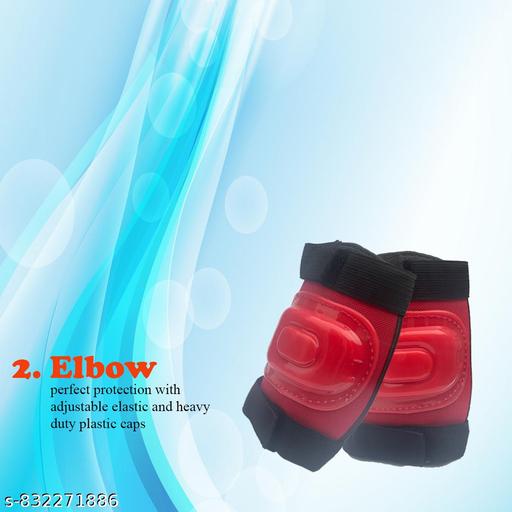 Protective Gear Skating Guard Kit for Skating, Cycling, Running for Kids,Boys,Girls (Red) - Velora online store 