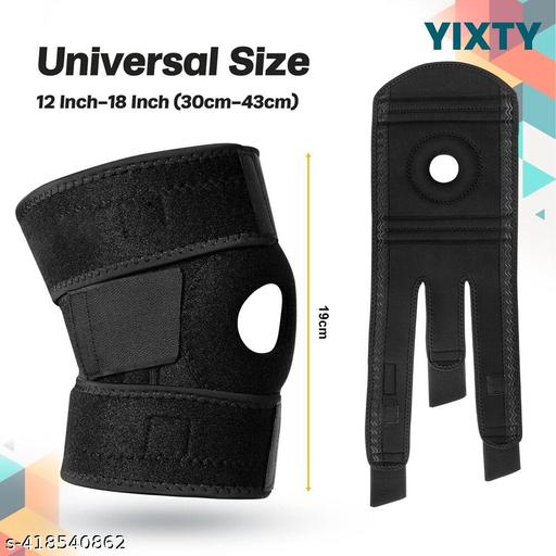 Adjustable Knee Cap Knee Support For Men Knee Belt For Women Knee Pad Men For Leg Pain Relief Thigh Support Black 1 Pai - Velora online store 