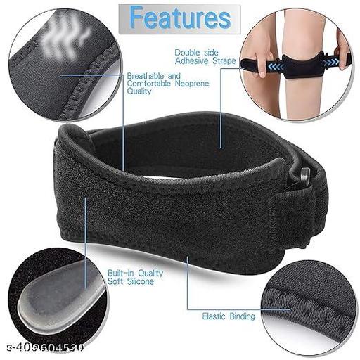 DEBIK Polyester 2 Pack Knee Support Pain Relief & Patella Stabilizer Knee  Brace Support For Hiking, Soccer, Basketball, Running, Jumpers Knee, Tennis, Volleyball & Squats.(Universal Size) - Velora online store 