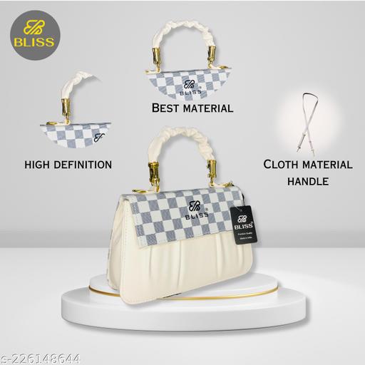 "PEARL BAGS Stylish new sling bag for Girls and women |Stylish Classic Women Sling Bag (White) | Elegant attractive beautiful sling bag for women (White)| Gorgeous Stylish Handbag| White Sling Bag For Girls & Womens| " - Velora online store 